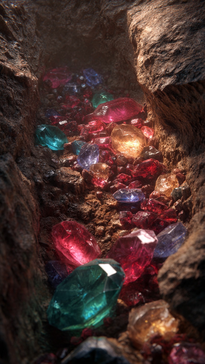 Mina de piedra preciosa